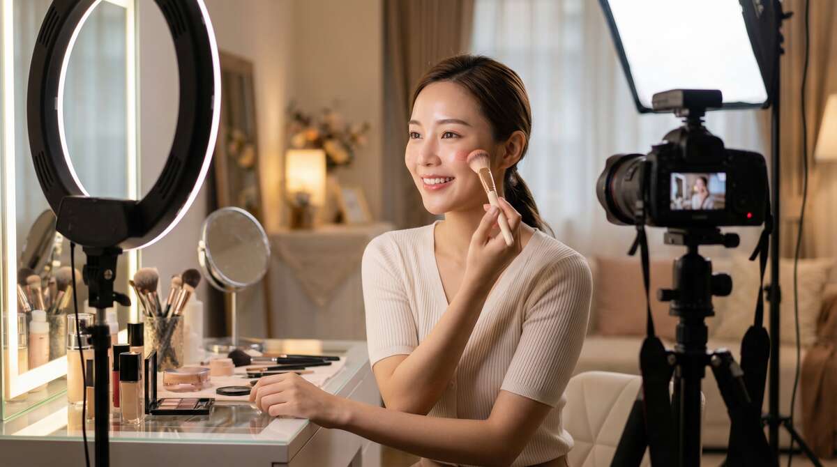 撸撸社美妆视频教程