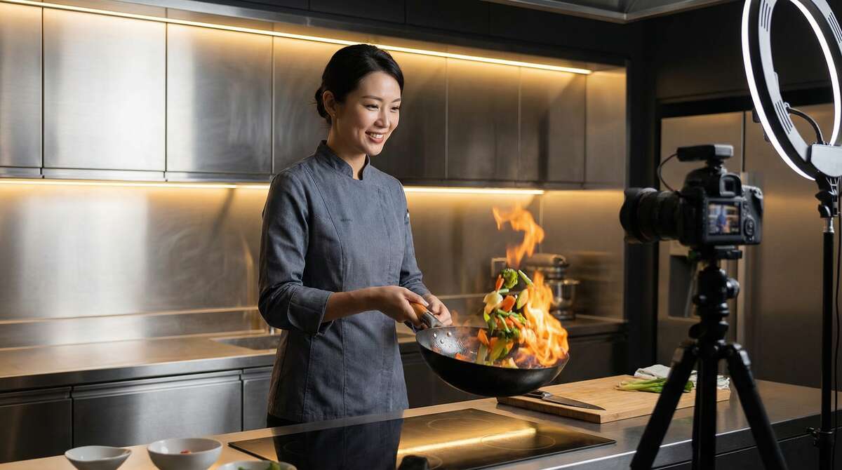 撸撸社美食视频制作